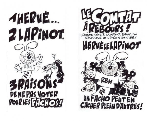 Carricature Hervé le Lapinot