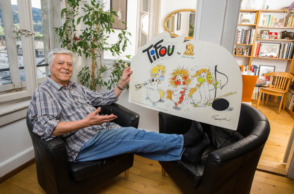 Cocréateur des «Tifous», le Vaudois Christian Mauron, ancien producteur d’émissions consacrées à la BD à la RTS, a conservé chez lui, à la vallée de Joux, quelques planches dessinées par son ami belge. DR