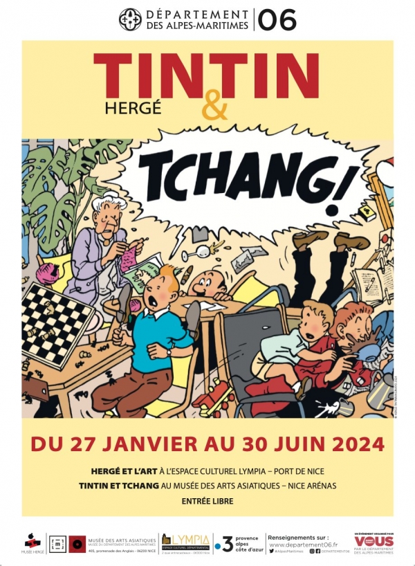 Exposition à Nice : Tintin, Hergé et Tchang