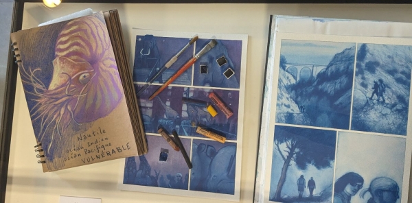 Carnet de croquis et matériel de Gaétan Nocq Carnet de croquis et matériel de Gaétan Nocq