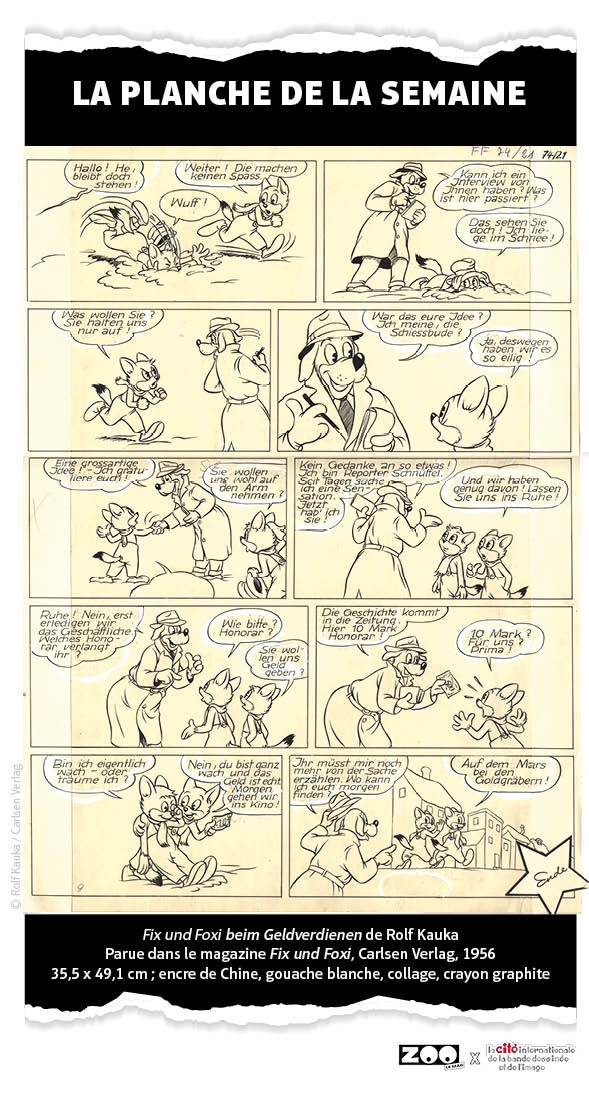 La planche de la semaine : Fix und Foxi de Rolf Kauka, 1956 Rolf Kauka | T.1 : Fix und Foxi T.1 : La planche de la semaine : Fix und Foxi de Rolf Kauka, 1956