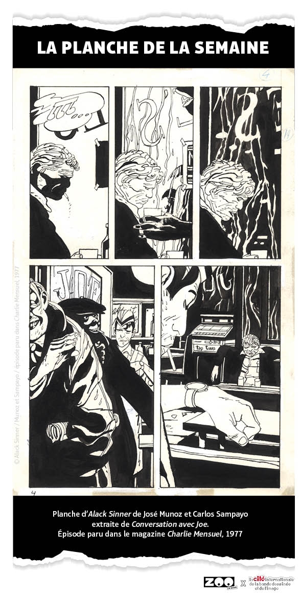 La planche de la semaine : épisode d'Alack Sinner paru dans Charlie Mensuel, 1977 (Recueil) Charlie mensuel : La planche de la semaine : épisode d'Alack Sinner paru dans Charlie Mensuel, 1977