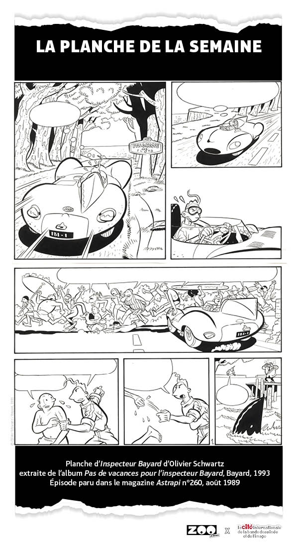 La planche de la semaine : Inspecteur Bayard, Olivier Schwartz, Bayard, 1989