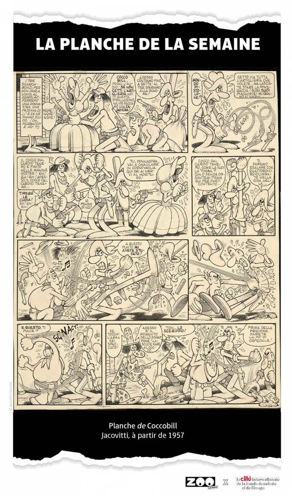 La planche de la semaine : Coccobill de Jacovitti