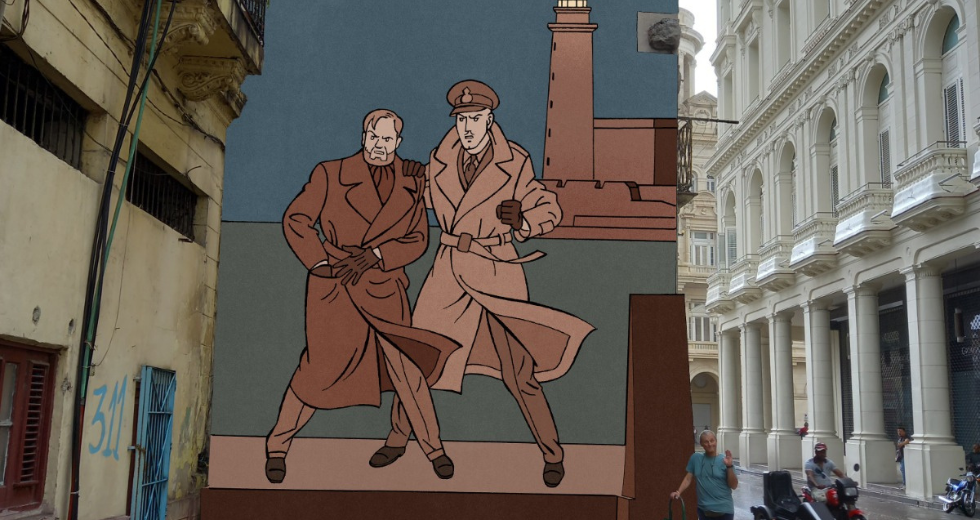 Blake et Mortimer à Cuba : une fresque murale pour célébrer la bande dessinée belge