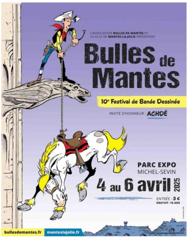 Festival BD Mantes-la-Jolie 2025 Achdé Festival BD Mantes-la-Jolie 2025 : Achdé signe l'affiche pour la 10e édition