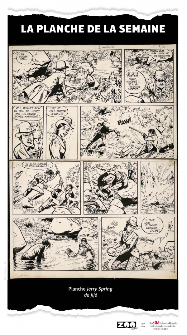 La planche de la semaine : Jerry Spring par Jijé La planche de la semaine : Jerry Spring par Jijé