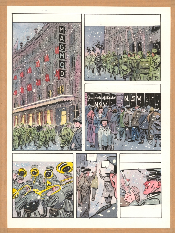 Grégoire Carle 2024 Le lierre et l'araignée Planch Grégoire Carle 2024 Le lierre et l'araignée Planche 102 Encre de Chine et aquarelle sur papier 35 x 25,7 cm Éditeur Dupuis Non signé