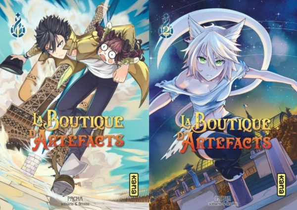 La Boutique d'Artefacts : la trilogie fantastique et captivante de Pacha, mêlant humour, émotion et Couvertures des deux premiers tome de la saga