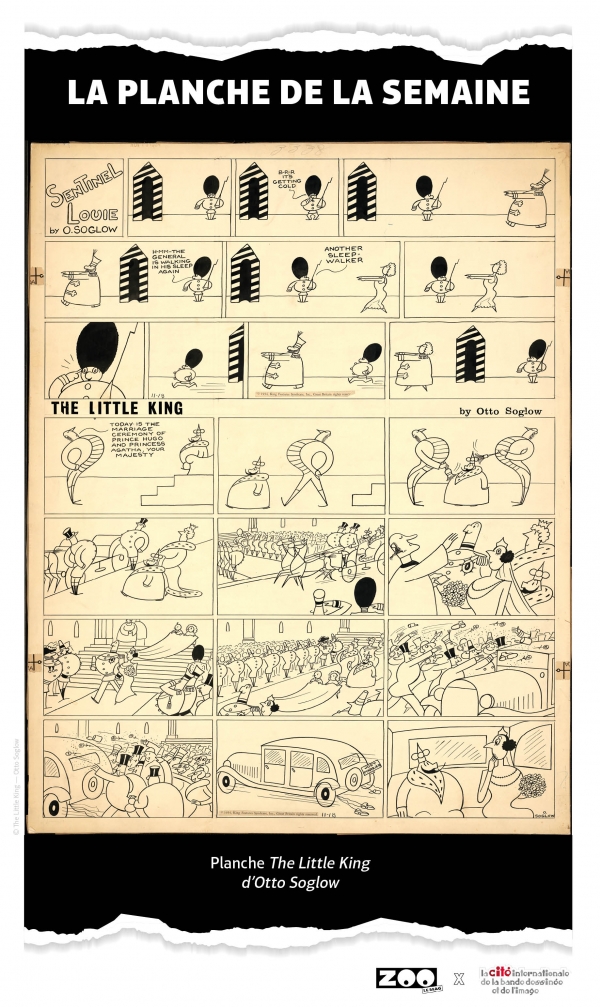 Otto Soglow : La planche de la semaine : The Little King d'Otto Soglow 