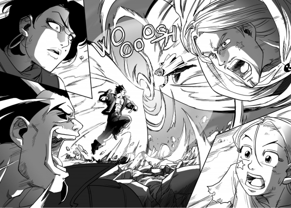 Extrait de ce qui aurait dû faire partie du manga 