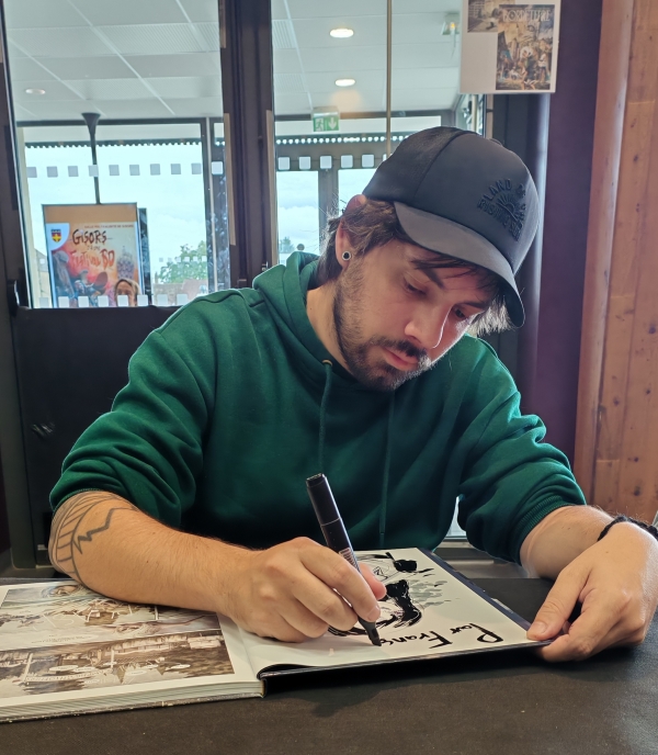 28e festival BD de Gisors, ce week-end Timothée Leman en pleine action sur Bordeterre au festival BD de Gisors 2025