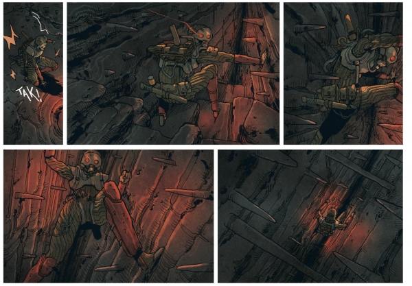 Planche extrait de Silent Jenny le nouvel album de Mathieu Bablet à paraitre le 15 octobre 2025 © Mathieu Bablet, Rue de Sèvres, Label 619, Paris, 2025