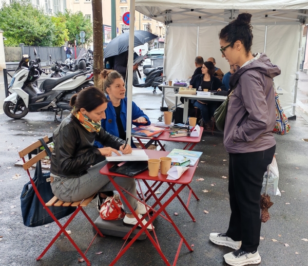 Les autrices jeunesse Aurélie Castex et Léa Louis présentent leurs albums aux Journées BD de Clichy