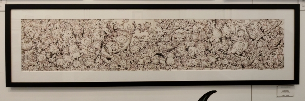 Dessin à colorier dans des festivals Dessin de Stan Manoukian dont des versions à colorier étaient proposées dans des festivals