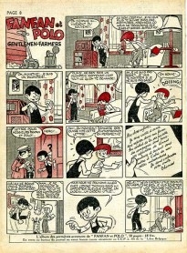 « Fanfan et Polo » dans La Libre Belgique, scénario de René Goscinny (1952).
