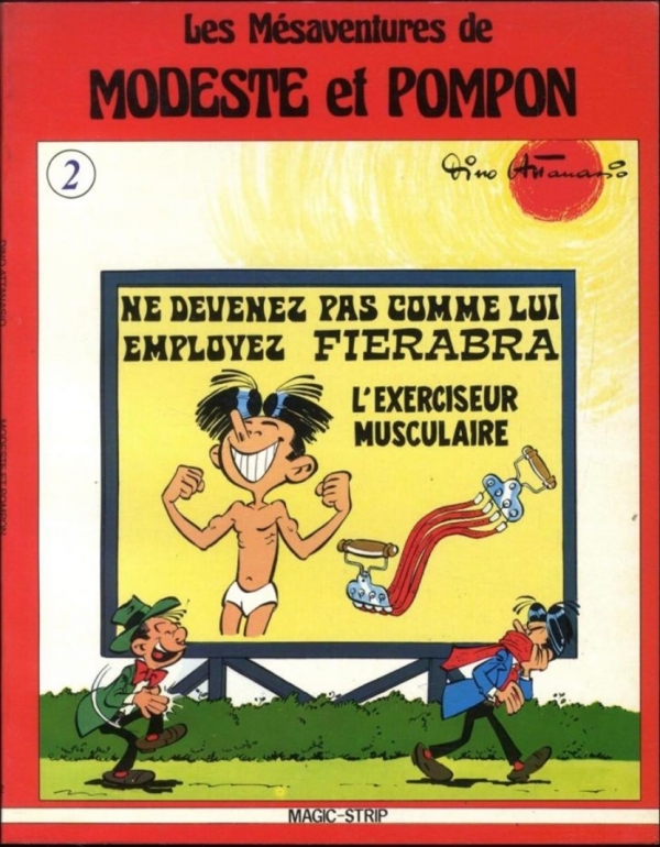 Couverture de Les Mésaventures de Modeste et Pompon, par Dino Attanasio