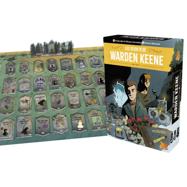 Les Secrets de Warden Keene Les Secrets de Warden Keene, un jeu de Paolo Mori et Silvano Sorrentino, illustré par Florian Belmonte. A partir de 10 ans, de 1 à 4 joueurs pour des parties d’environ 20 minutes. 25 €
