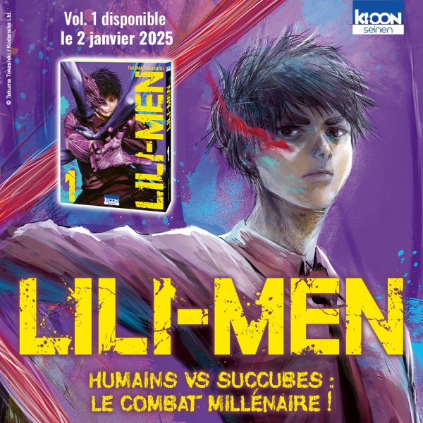 Lili-Men Takuma Tokashiki Dark fantasy Sortie du tome 1 : 2 janvier 2025 