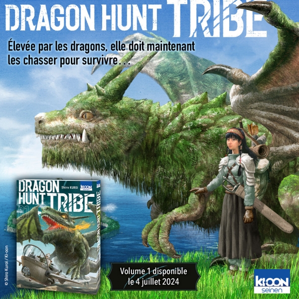 Dragon Hunt Tribe Shiro Kuroi Seinen – Série en cours Prix : 7,95 € Sortie du tome 1 : 4 juillet 2024