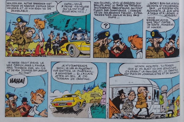 Fournier s'est caricaturé lui-même en militaire dans Du cidre pour les étoiles