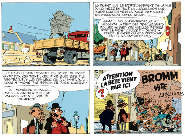 En défenseur des vieilles pierres dans Le voyageur du Mésozoïque