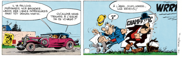 Le nouveau panneau d'accueil de Champignac dans Tora Torapa