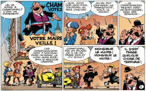 La maire-veille de Champignac dans Le rayon noir