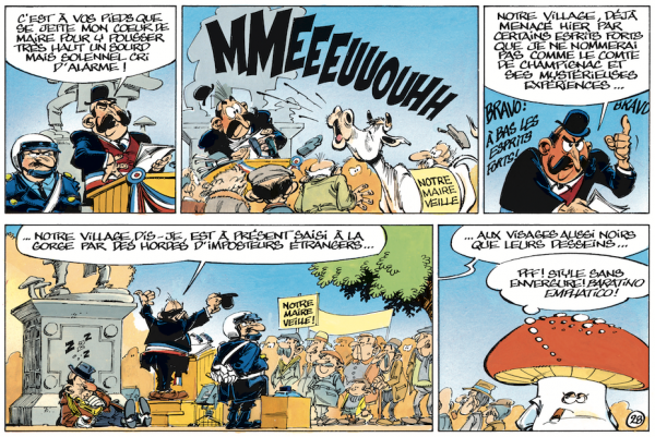 Extrait de Le rayon noir, où le Maire est en difficulté...