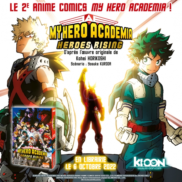 My Hero Academia Heroes Rising Kohei Horikoshi / Y My Hero Academia Heroes Rising Kohei Horikoshi / Yosuke Kuroda Shonen – One-shot (anime comics couleur) Prix : 10,65 € Sortie : 6 octobre 2022