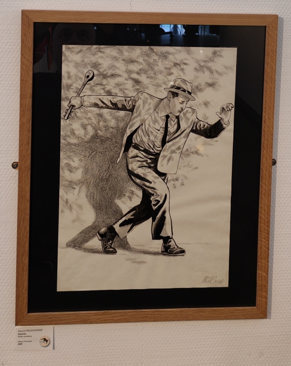 Projet de couverture pour l'album Rébétiko par David Prudhomme