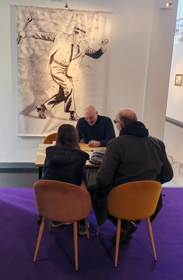 David Prudhomme en dédicace à l'Espace Carpeaux à Courbevoie