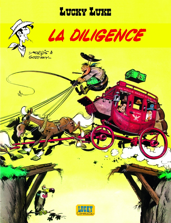 Lucky Luke La Diligence Morris Goscinny Couverture du T.1 de Lucky Luke - La Diligence, par Morris et Goscinny