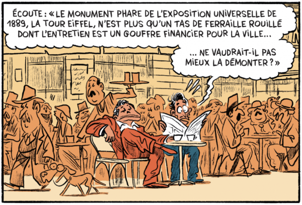 On ne connaît pas avec certitude le nom précis du journal que Victor Lustig lisait. Les sources historiques indiquent simplement qu’il lisait un journal français dans sa chambre d’hôtel à Paris, souvent située à l’Hôtel de Crillon, lorsqu’il est tom