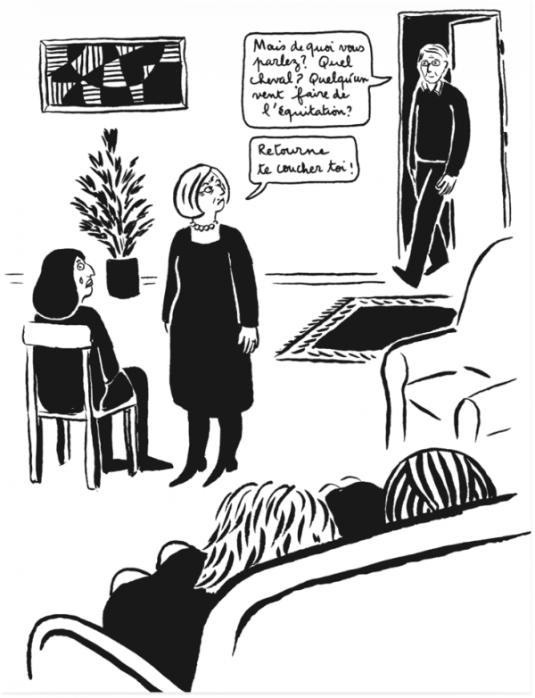 Un huis-clos féminin dans lequel l’homme est proscrit, où se racontent les amours de l’une, les déceptions de l’autre