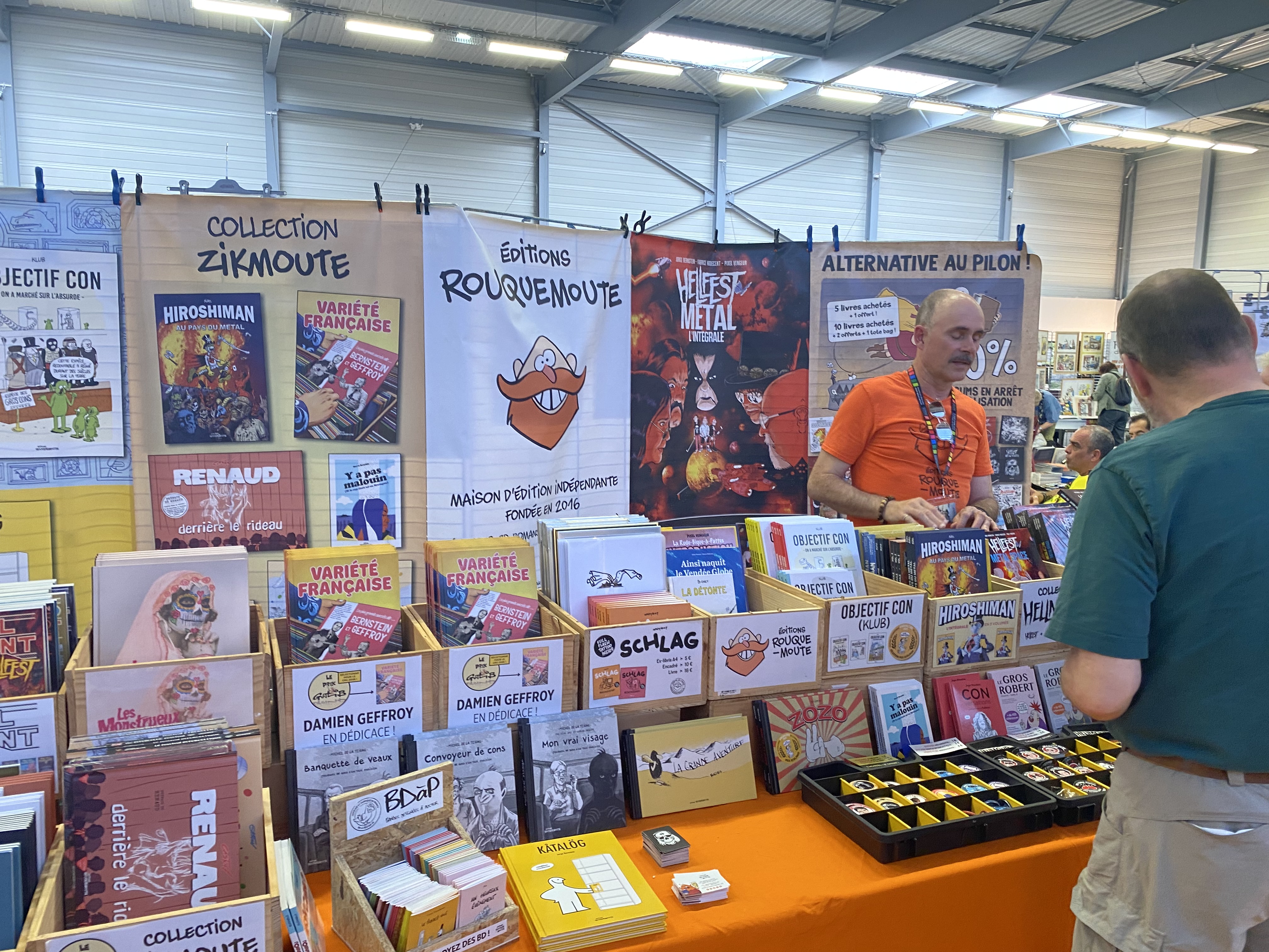 Le stand des éditions Rouquemoute