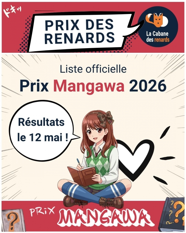 Affiche concernant la sélection du prix Mangawa 2026, dans le contexte du Prix des Renards