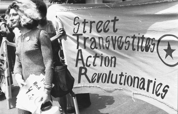 Sylvia Rivera Photo de Sylvia Rivera lors d'un rally du STAR en 1970