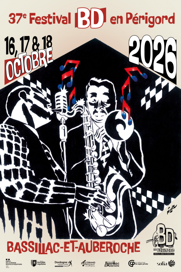 37e festival BD en Périgord Affiche du festival BD en Périgord