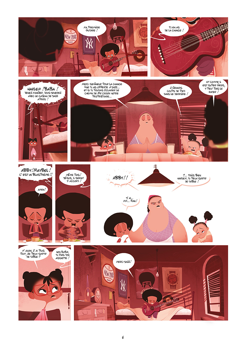 Extrait n°4 de la bd Harlem, sur la route du diable par Goum