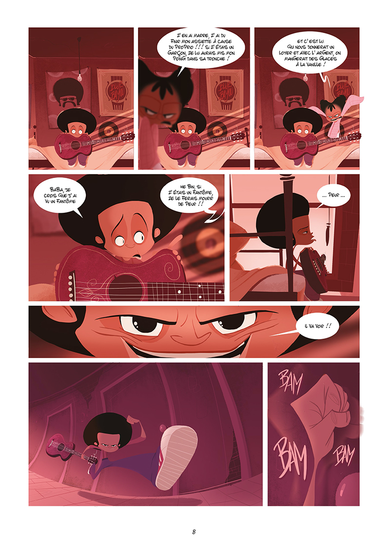Extrait n°6 de la bd Harlem, sur la route du diable par Goum