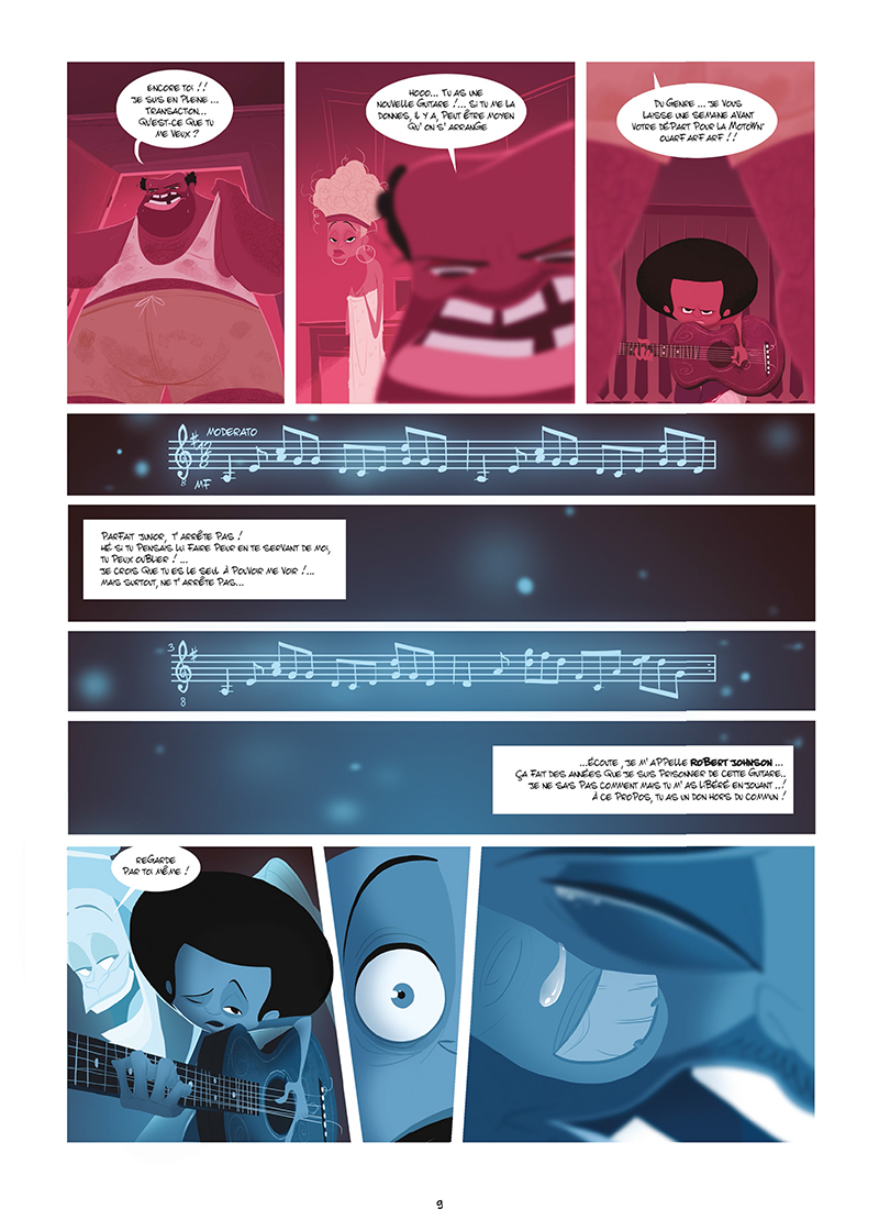 Extrait n°7 de la bd Harlem, sur la route du diable par Goum