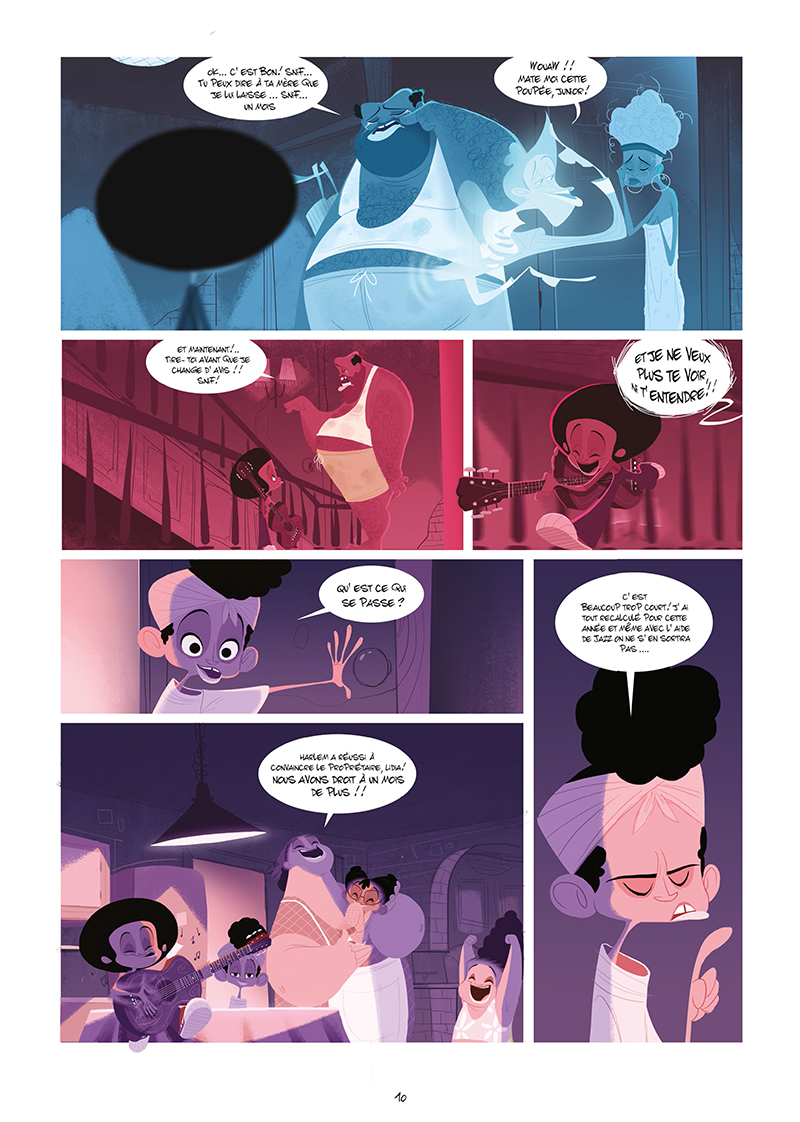 Extrait n°8 de la bd Harlem, sur la route du diable par Goum