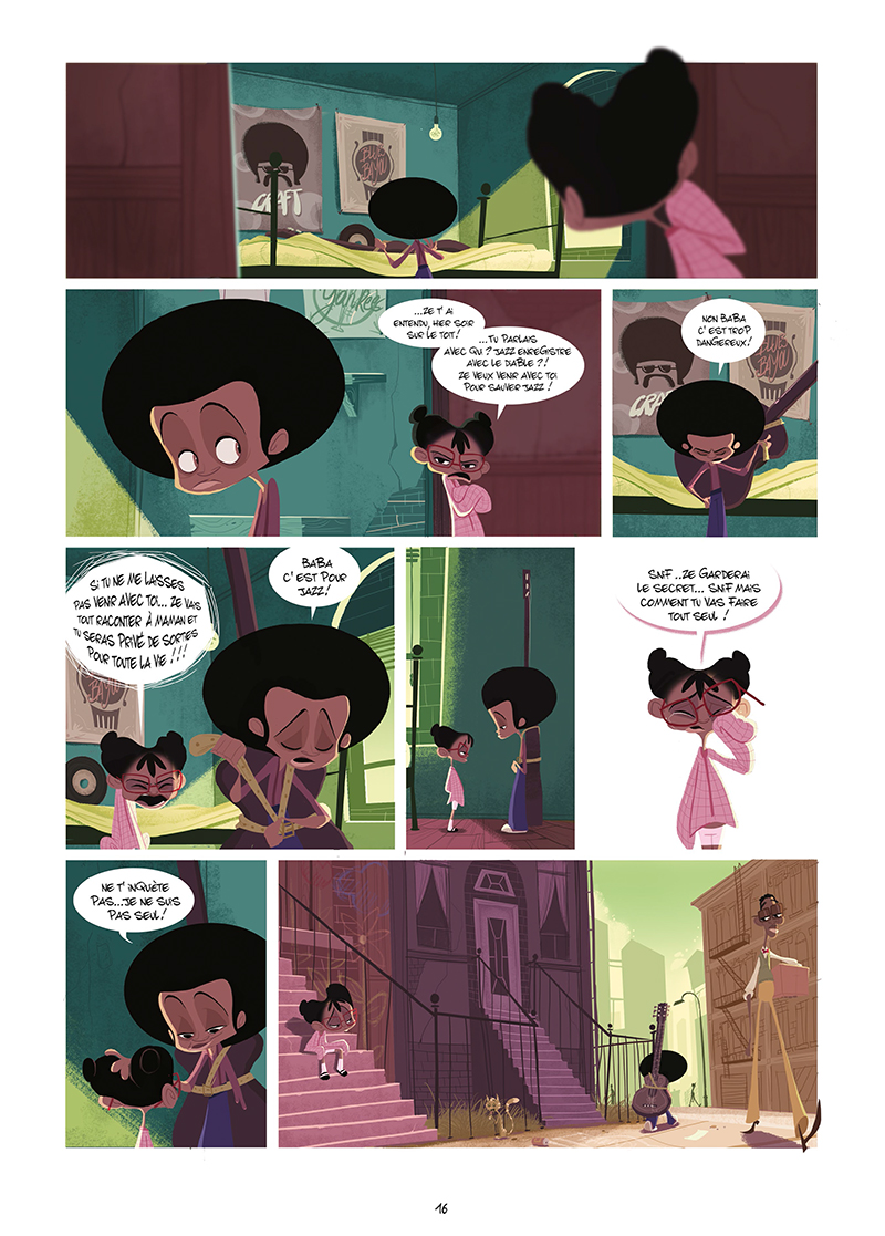 Extrait n°14 de la bd Harlem, sur la route du diable par Goum