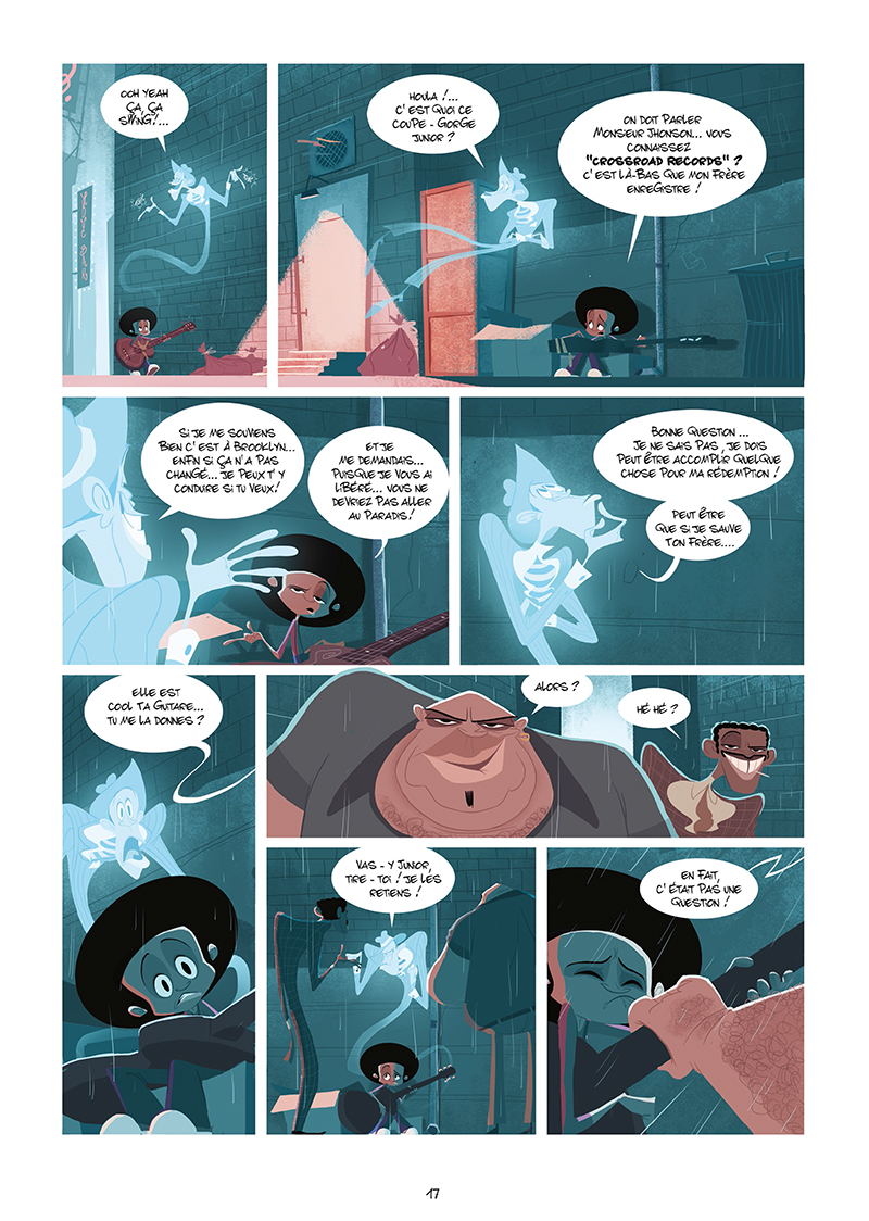 Extrait n°15 de la bd Harlem, sur la route du diable par Goum