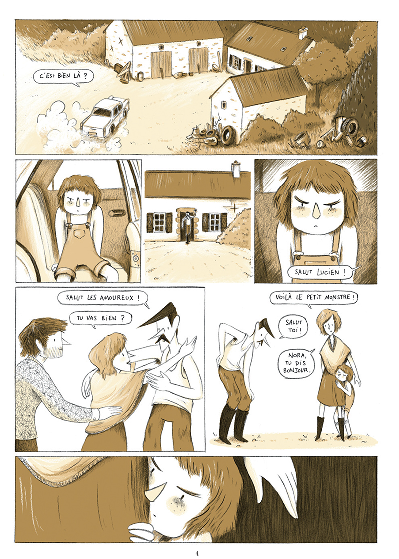 Extrait n°2 de la bd Nora par Léa Mazé
