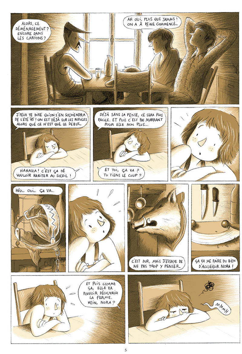 Extrait n°3 de la bd Nora par Léa Mazé