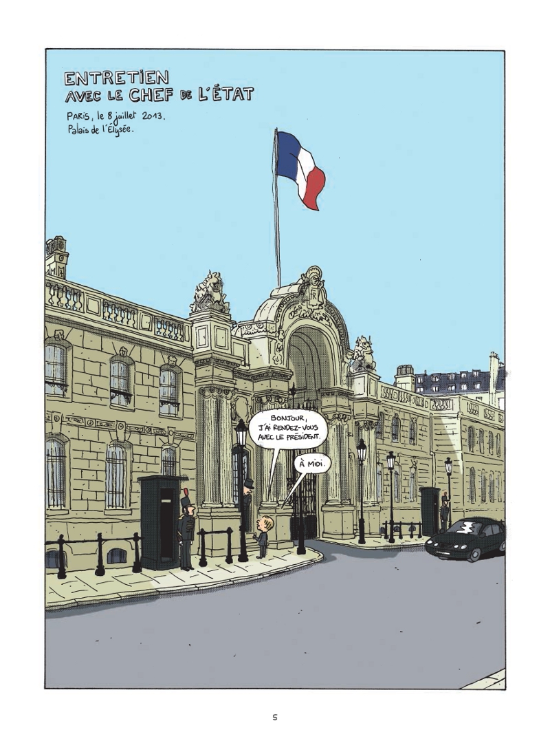 Extrait n°3 de la bd Le Château par Mathieu Sapin