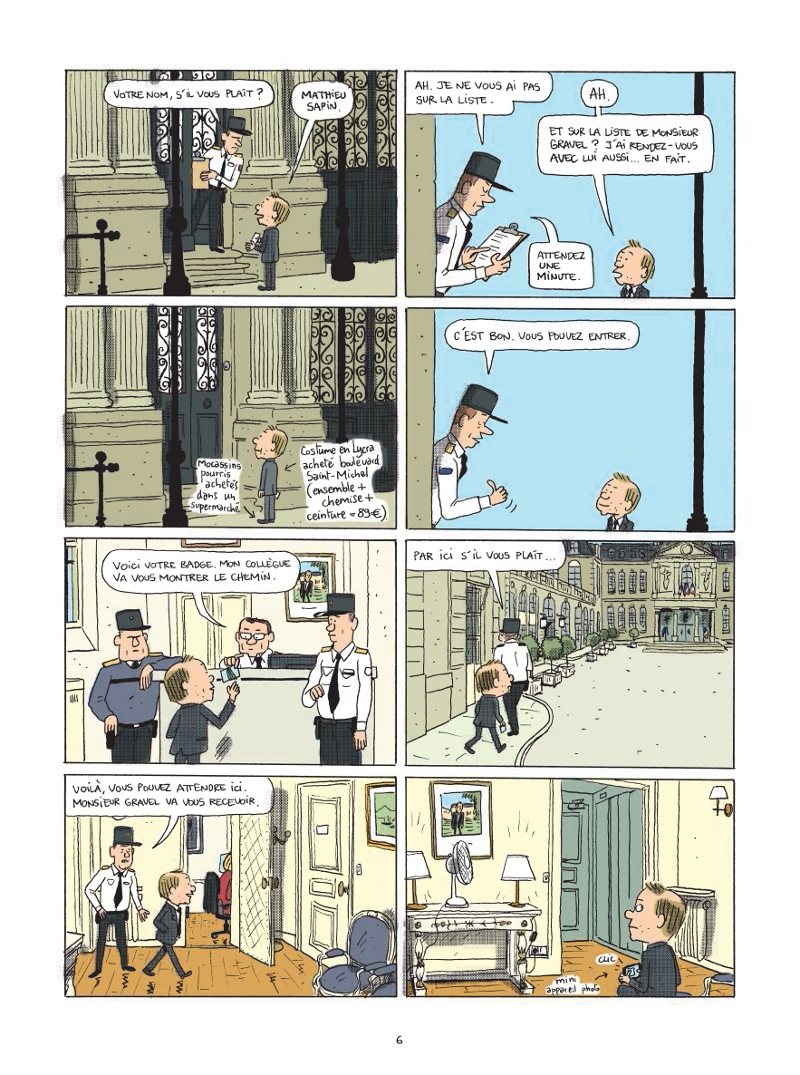 Extrait n°4 de la bd Le Château par Mathieu Sapin