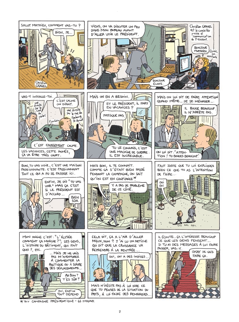 Extrait n°5 de la bd Le Château par Mathieu Sapin